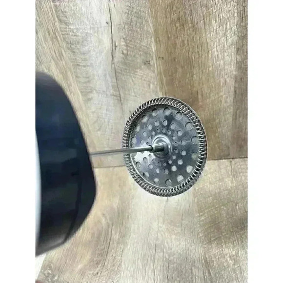 Starbucks Coffee French Press White Metal Red Knob Black Handle 34oz Japan RARE - Picture 7 of 11